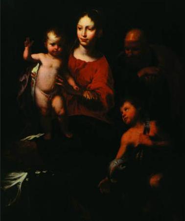 Bernardo Strozzi Holy Family with St. John the Baptist